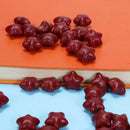 100pcs Five-Pointed Star Stamp Paint Wax Envelope Card Sealing Wax(Dark Red