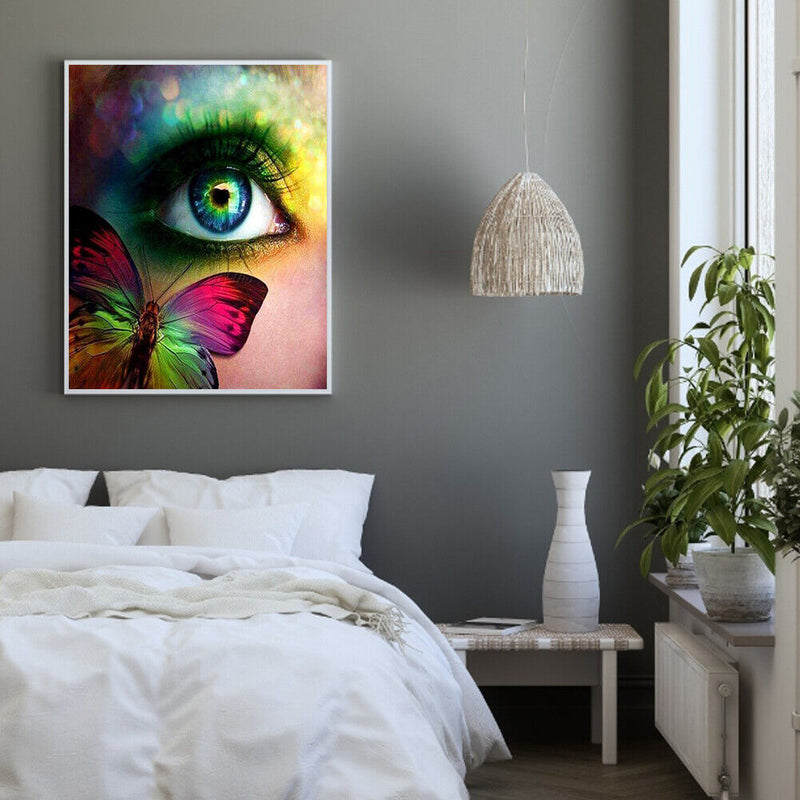 Green eyes 40x50cm Oil Paint By Numbers Picture DIY Painting M653
