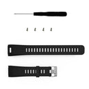 Silicone Wristband for Garmin Vivosmart HR Watch with Scredriver(Black)