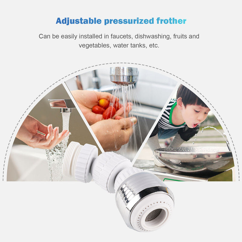 Sink Faucet Sprayer Attachment Movable Anti-Splash Kitchen Tap Head (C)