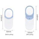 10x Pull-out Portable Reading Magnifier Glass+LED Jewelry Loupe Tool (Blue)