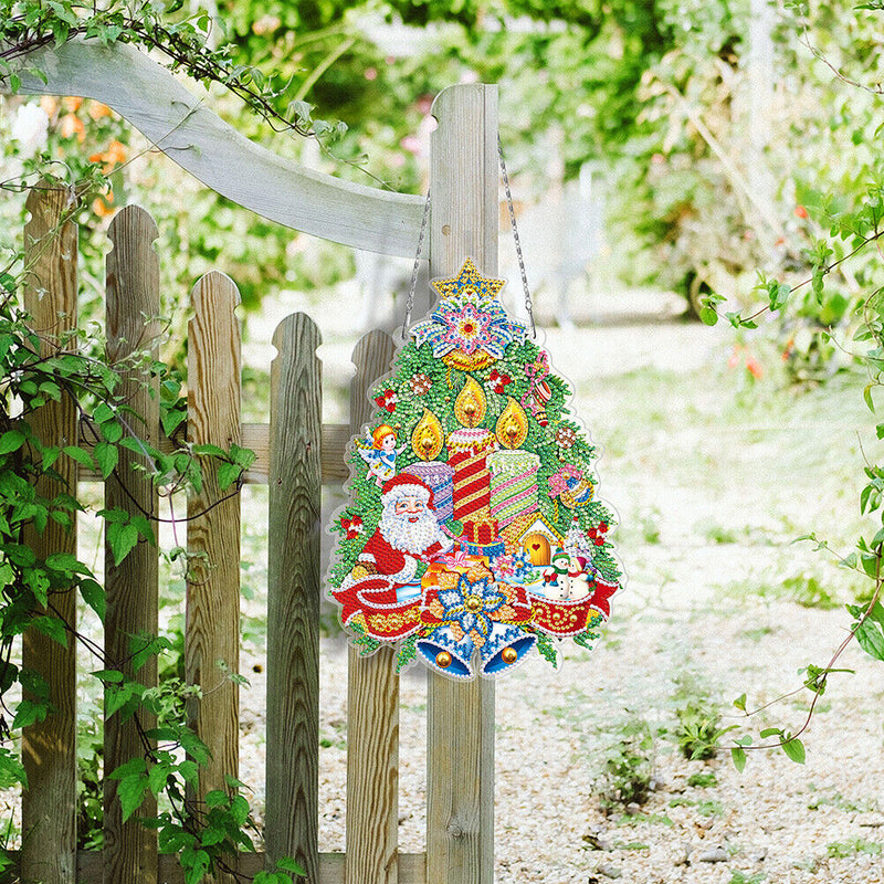 DIY Special Shaped Diamond Art Flower Wreath Hanging Rhinestone Garland Gifts