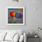 Oil Paint By Numbers Colorful Bird Frameless Picture Craft Kit for Living R