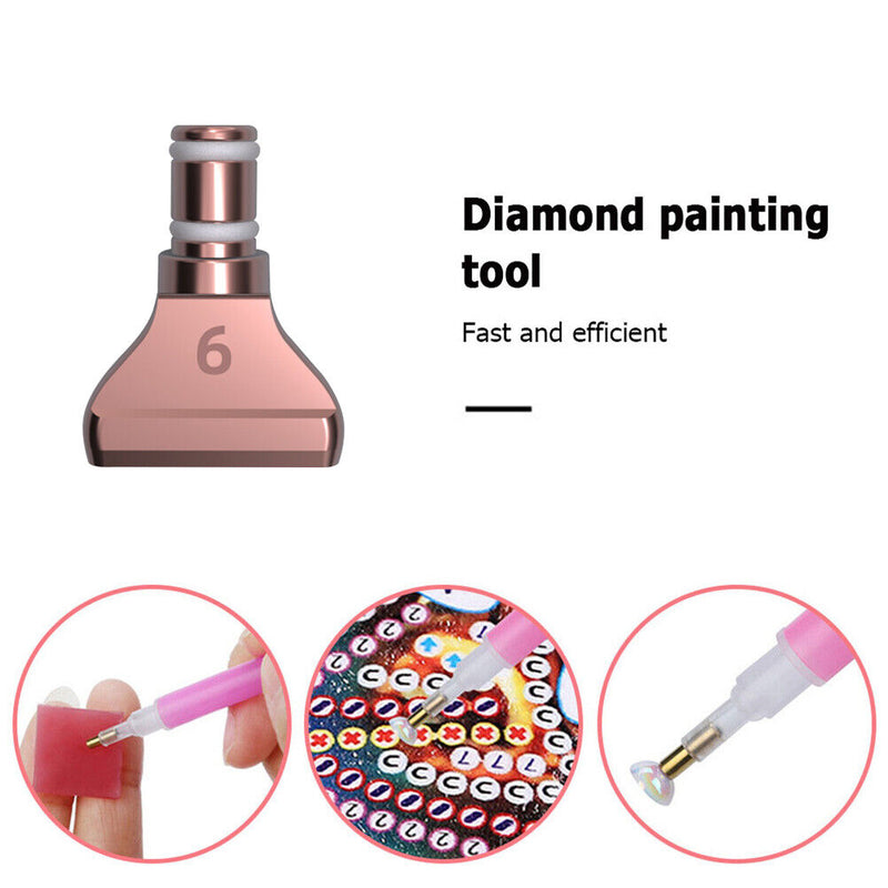 Rhinestones Head Diamond Painting Point Drill Pen Tip DIY Art Decor (ZT022)