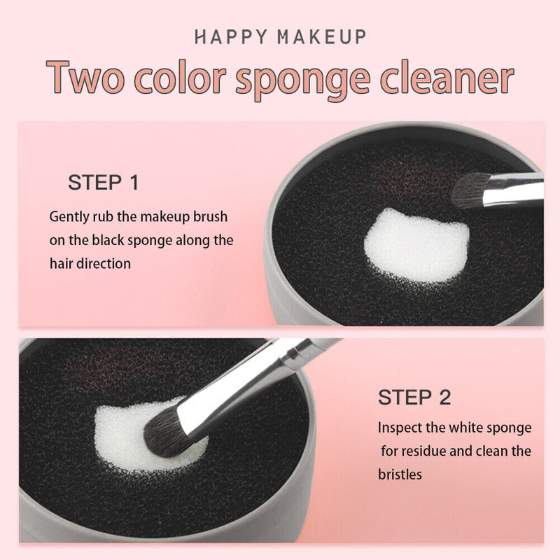 Beauty Makeup Brush Dry Cleaner Box Shadow Brushes Color Remover Sponge Kit