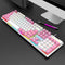 #A 104 Keys Ergonomic Wired Mechanical Luminous Gaming Keyboard for Office Deskt