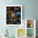 Animal in the Grass Oil Paint By Numbers Kit DIY Home Decoration Gift Wall Art