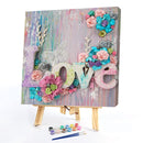 Word Love Oil Paint By Numbers Kit DIY Acrylic Frameless Picture On Canvas