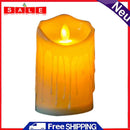 Flameless LED Tealight Flickering Wedding Home Party Candles Light (5x9cm)