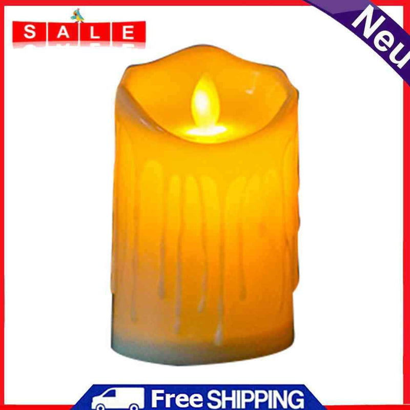 Flameless LED Tealight Flickering Wedding Home Party Candles Light (5x9cm)