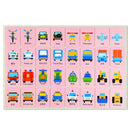 32pcs Iron Box Early Educational Cards Baby Enlightenment Toys (Traffic) Newly