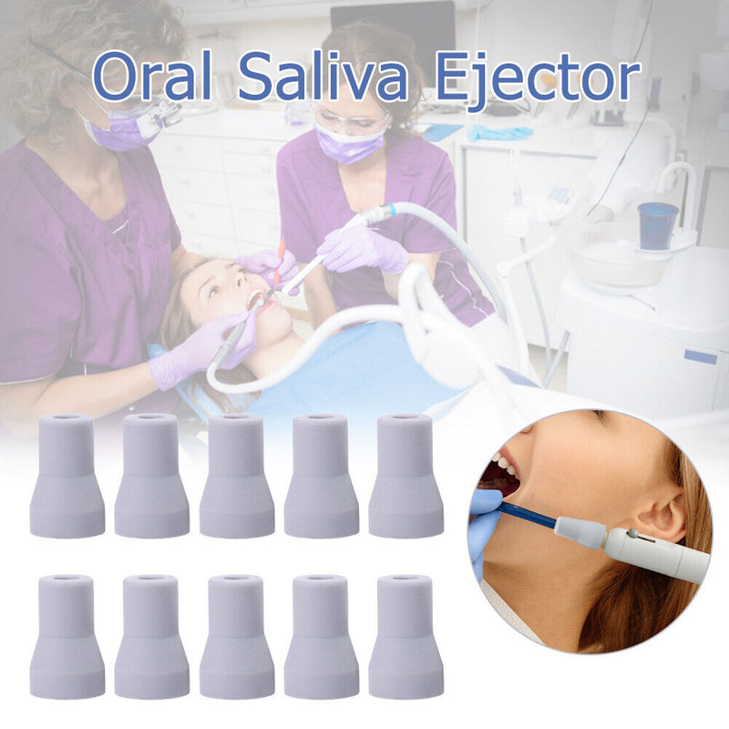 10pcs Dental Weak Suction Tips Replacement Parts Dental Weak Suction Valve Grey