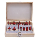 15x Woodworking Milling Cutter Router Bit Cutting Tools for Wood (1/4 inch)