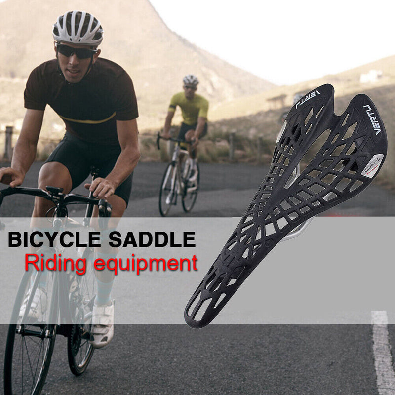 ABS Plastic Bike Cushion Lightweight Cycling Seat Bicycle Saddle (Black)