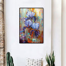 Iris Oil Paint By Numbers Kit DIY Acrylic Painting for Adults Home Decoration