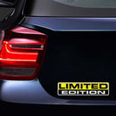 2pcs Car Stickers 15x3cm LIMITED EDITION Funny Reflective Vinyl Decals