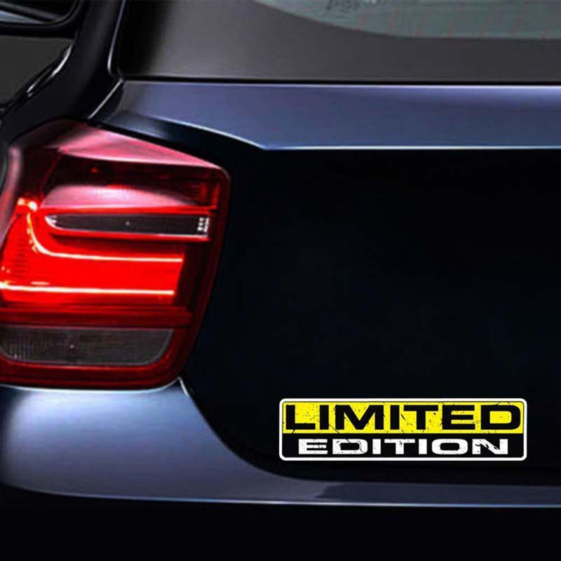 2pcs Car Stickers 15x3cm LIMITED EDITION Funny Reflective Vinyl Decals