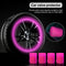 #A 4pcs Tire Valve Caps Illuminated Luminous Tire Cap Tire Stem Cap for Motorc