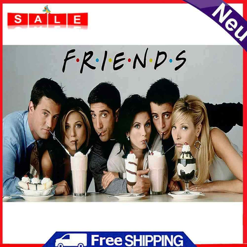 Friends Oil Paint By Numbers Kits Canvas Picture for Adults Children No Frame
