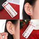 Stocking Snowflakes Drop Dangle Christmas Earrings Set Ear Pendants Ear Studs
