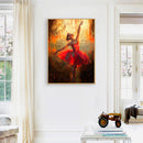 Dancing Girl Oil Paint By Numbers DIY Canvas Wall Art Home Decoration Unfra