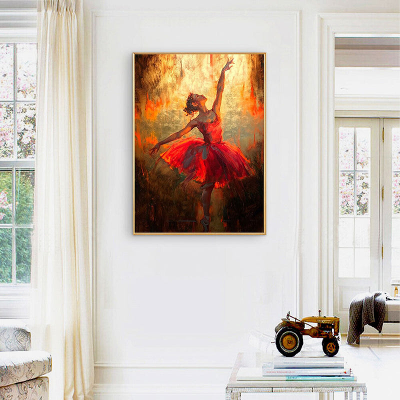 Dancing Girl Oil Paint By Numbers DIY Canvas Wall Art Home Decoration Unfra