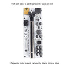 VER012 Max PCI-E Riser PCI Express 1x 16x Adapter Extension Cable (Black)