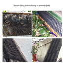 Garden Prickle Strip Cat Repellent Deterrent Mat Anti-cat Dog Mat (Black) Newly