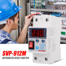 40A 220V Din Rail Adjust Reconnect Over and Under Voltage Protector Relay Newly