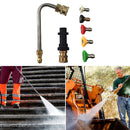 Pressure Washer Gun Adapter 120 Degree Extension Wand 5 Tips for Karcher