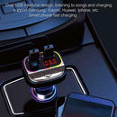 Bluetooth Compatible 5.0 In Car FM Transmitter QC3.0 LED 12V-24V HIFI Musi E6B4