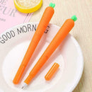 1Pcs Novelty Cute Carrot Plastic Gel Pen Office School Stationery Pen Gift E3J7