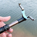 Adjustable Fishing Rod Bracket Aluminum Alloy Fishing Pole Locker (Black) Newly