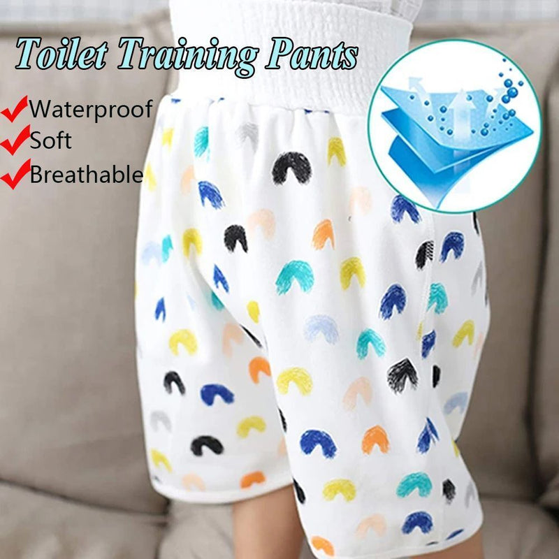 Diaper Skirt Shorts Anti Bed-wetting Toilet Training Pants Cotton Bamboo Fiber