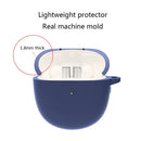 Silicone Case for Realme Buds Air 2 Protective Cover with Carabiner (Blue) Newly