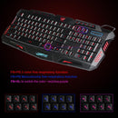A877Y Backlit 104 Keys Russian Layout Mechanical Feeling Wired Gaming Keyboard