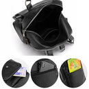 Ladies Casual PU Leather Messenger Handbag Rucksack Shoulder Bag Backpack