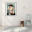 Diamond Painting Modern Women Full Round Drill Picture of Rhinestone DIY Draw