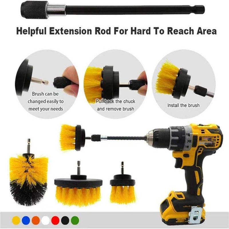 Extension Rod Cleaning Drill Brush Polishing Tool Polishing Pad Scouring Pads