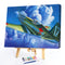 Oil Paint By Numbers Picture DIY Painting Airplane Abstract Handmade Gift for Ad