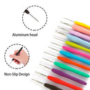 Craft Tools DIY Soft Grip Crochet Hook Weave Yarn Aluminum Knitting Needles