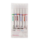 Tools Paint Pen Fluorescent Pen Set Gel Pen Double Line Pen Color Marker