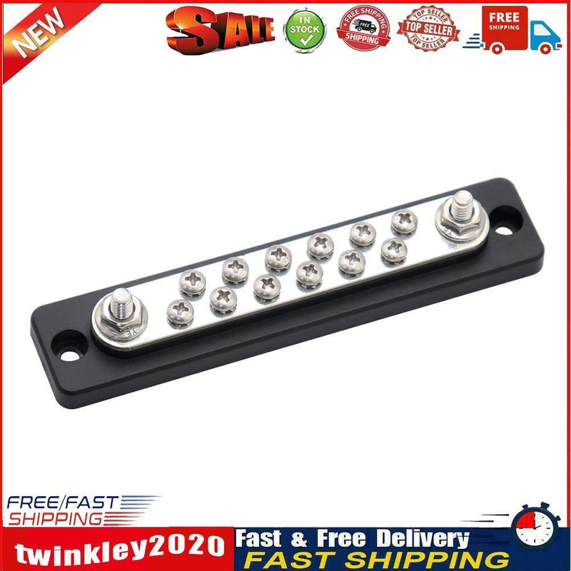 Bus Bar 48V 150 Amp Busbar with Clear Cover for Truck Boat RV (AOA1142-A) Newly