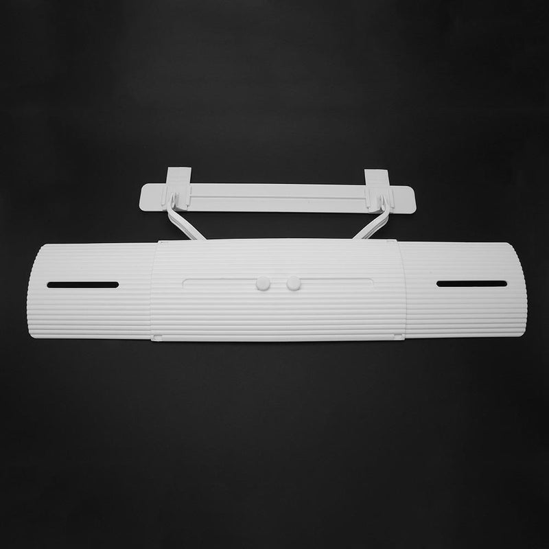 Adjustable Air Conditioner Cover Windshield Air Conditioning Baffle (White)