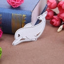 Demiawaking Dolphin Punching Stencils - DIY Metal Card Crafting Stencils