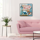 5D DIY Full Drill Diamond Painting Beach Cross Stitch Mosaic Kits Bedroom D