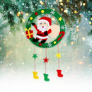 DIY Christmas Garlands Cloth Art Wreath Kindergarten Child US Rural Style Random