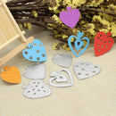 5pcs Heart Sewing Thread Metal Die Cutting Dies DIY Scrapbooking Embossing