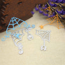 2pcs Halloween Spider Web Scrapbooking Album Embossing Cutting Die Stencils