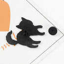 Jewelry Fashion Gothic Horror Brooches Accessories Black Cat Skeleton Pins